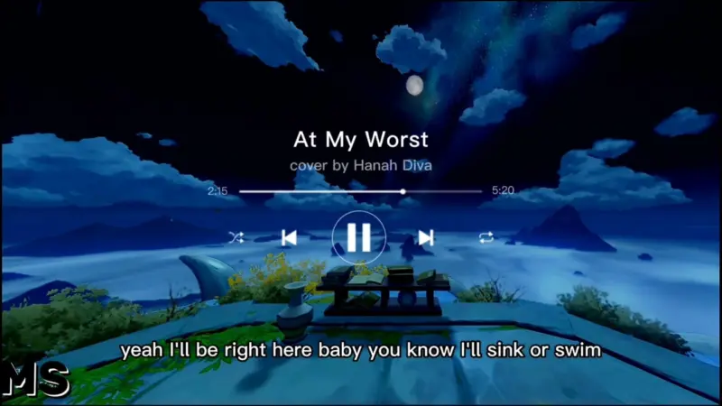 Ms Lyrics At My Worst Hanah Diva Cover