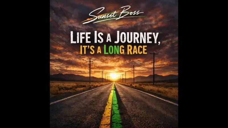 Sunset Boss Life Is A Journey Its A Long Race